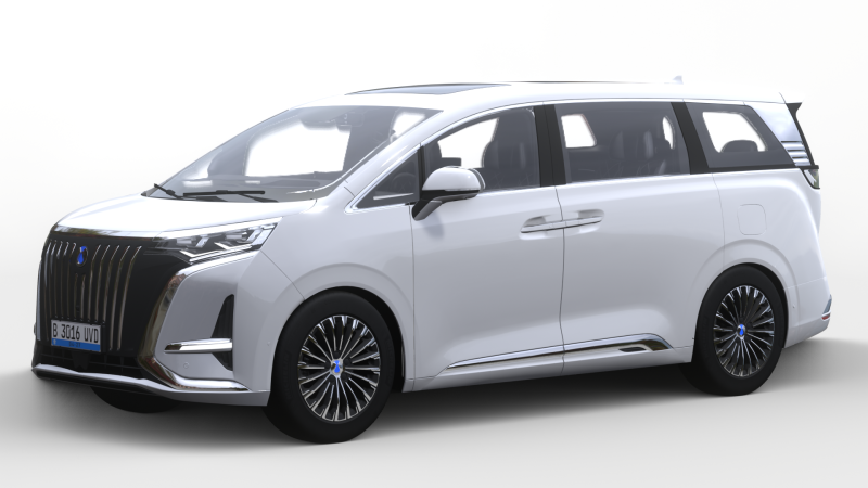 BYD Denza D9 2025 3D Model .c4d .max .obj .3ds .fbx .stl .blend 