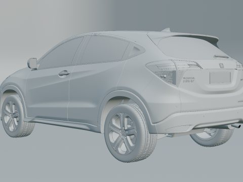 Honda HR-V Prestige 2016 3D Model