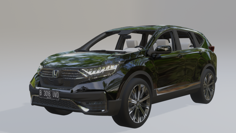 Honda CR-V Prestige 2020 Model 3D .c4d .max .obj .3ds .fbx .stl .blend
