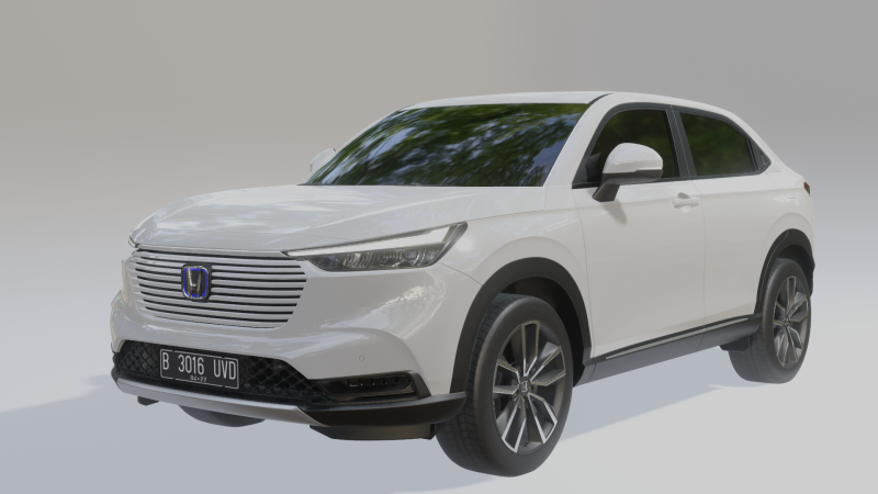 Honda HR-V 2023 3D Modell .c4d .max .obj .3ds .fbx .stl .blend