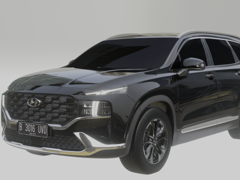 Hyundai Santa Fe 2021 3Dモデル