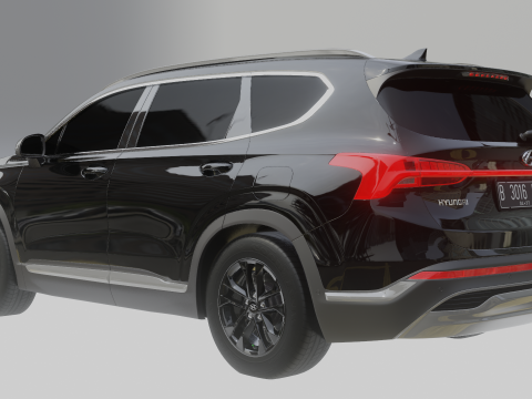 Hyundai Santa Fe 2021 3D Model