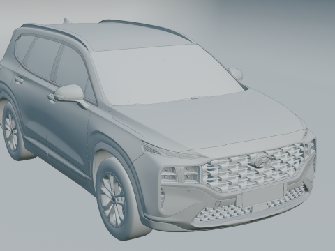 Hyundai Santa Fe 2021 3D Model