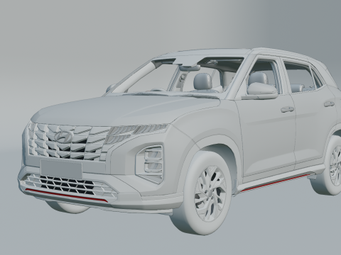 Hyundai Creta 2023 3D Model