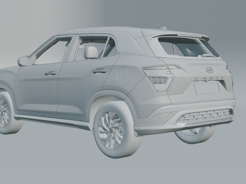 Hyundai Creta 2023 3D Model