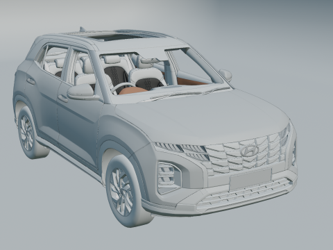Hyundai Creta 2023 3D Model