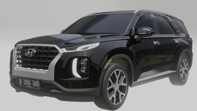 Hyundai Palisade 2020 3Dモデル .c4d .max .obj .3ds .fbx .stl .blend 