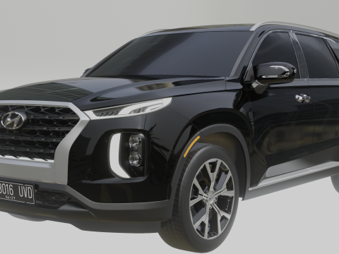 Hyundai Palisade 2020 3D 模型