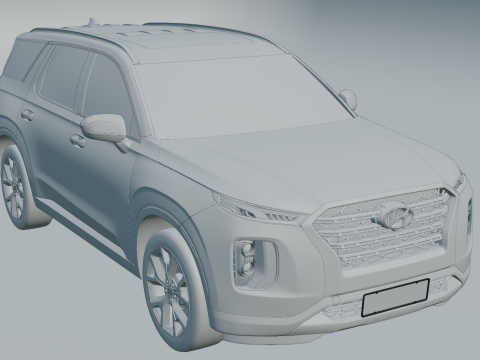 Hyundai Palisade 2020 3Dモデル