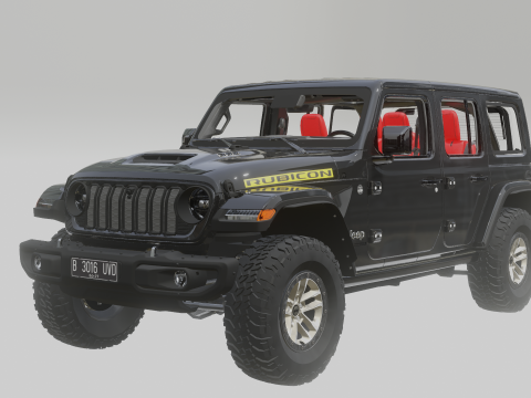 Jeep Wrangler Rubicon 2023 3D मॉडल