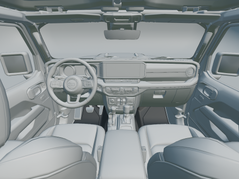 Jeep Wrangler Rubicon 2023 3Dモデル