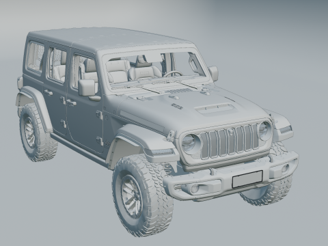 Jeep Wrangler Rubicon 2023 3Dモデル