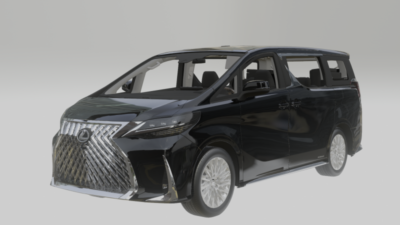Lexus LM 2021 Model 3D .c4d .max .obj .3ds .fbx .stl .blend 