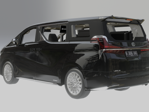 Lexus LM 2021 Model 3D