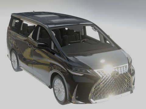 Lexus LM 2021 Model 3D