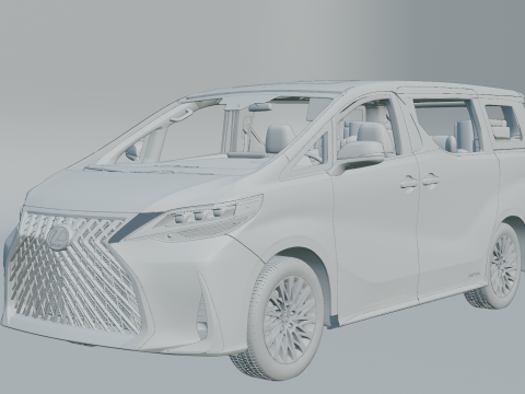 Lexus LM 2021 Model 3D