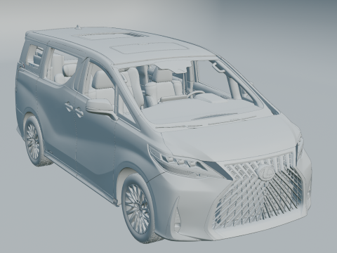 Lexus LM 2021 Model 3D