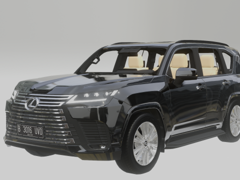 Lexus LX600 2022 Model 3D