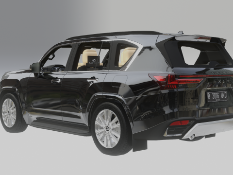 Lexus LX600 2022 3D Model