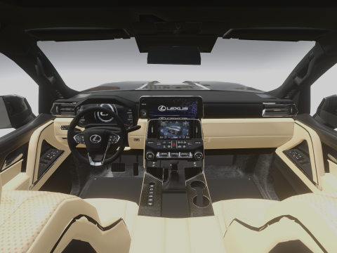 Lexus LX600 2022 3D Model