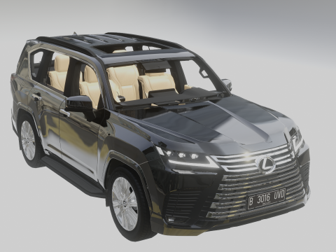 Lexus LX600 2022 3D Model