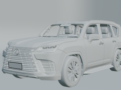 Lexus LX600 2022 3D Model