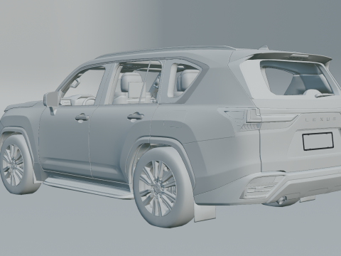 Lexus LX600 2022 3D Model