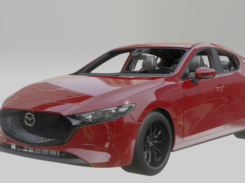 Mazda 3 2019 Model 3D
