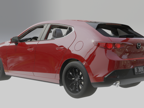 Mazda 3 2019 3D Модель