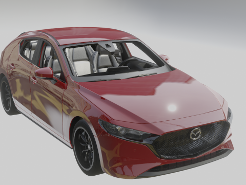 Mazda 3 2019 3D Модель