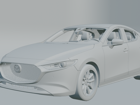 Mazda 3 2019 3D Модель