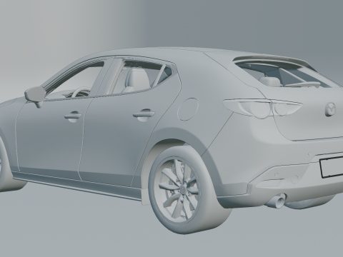 Mazda 3 2019 3D Модель
