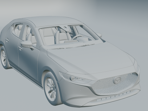 Mazda 3 2019 3D Модель