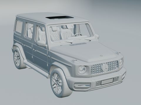 Mercedes Benz G Class AMG G-63 3D Model