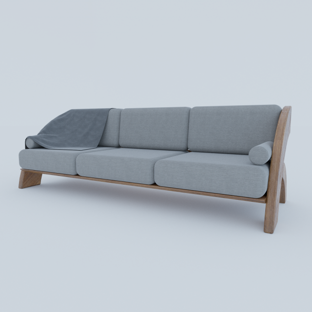 SILLON Modèle 3D .c4d .max .obj .3ds .fbx .stl .blend 