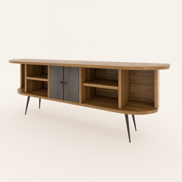 Mueble TV Modelo 3D .c4d .max .obj .3ds .fbx .stl .blend 