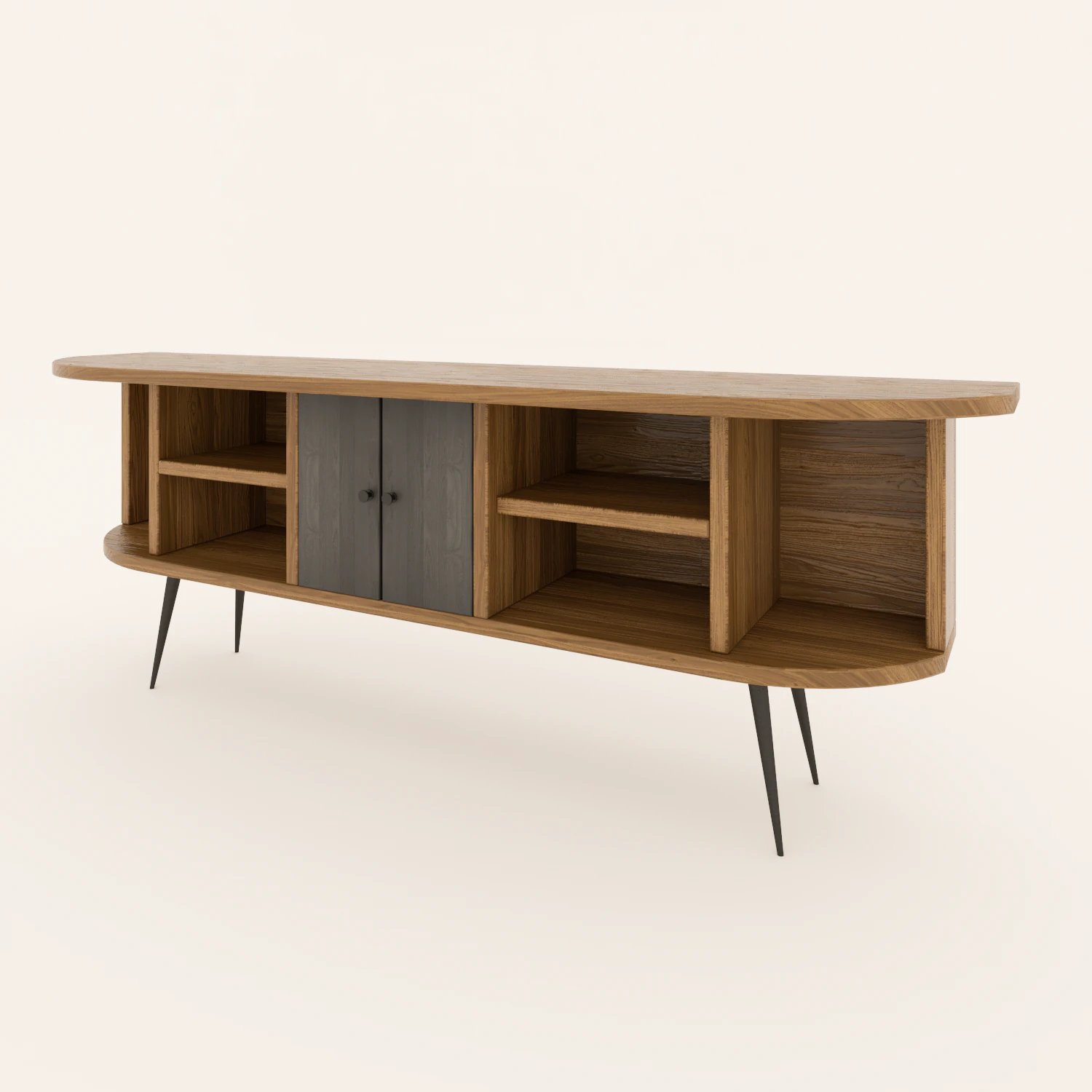 Mueble TV 3D Model .c4d .max .obj .3ds .fbx .stl .blend 