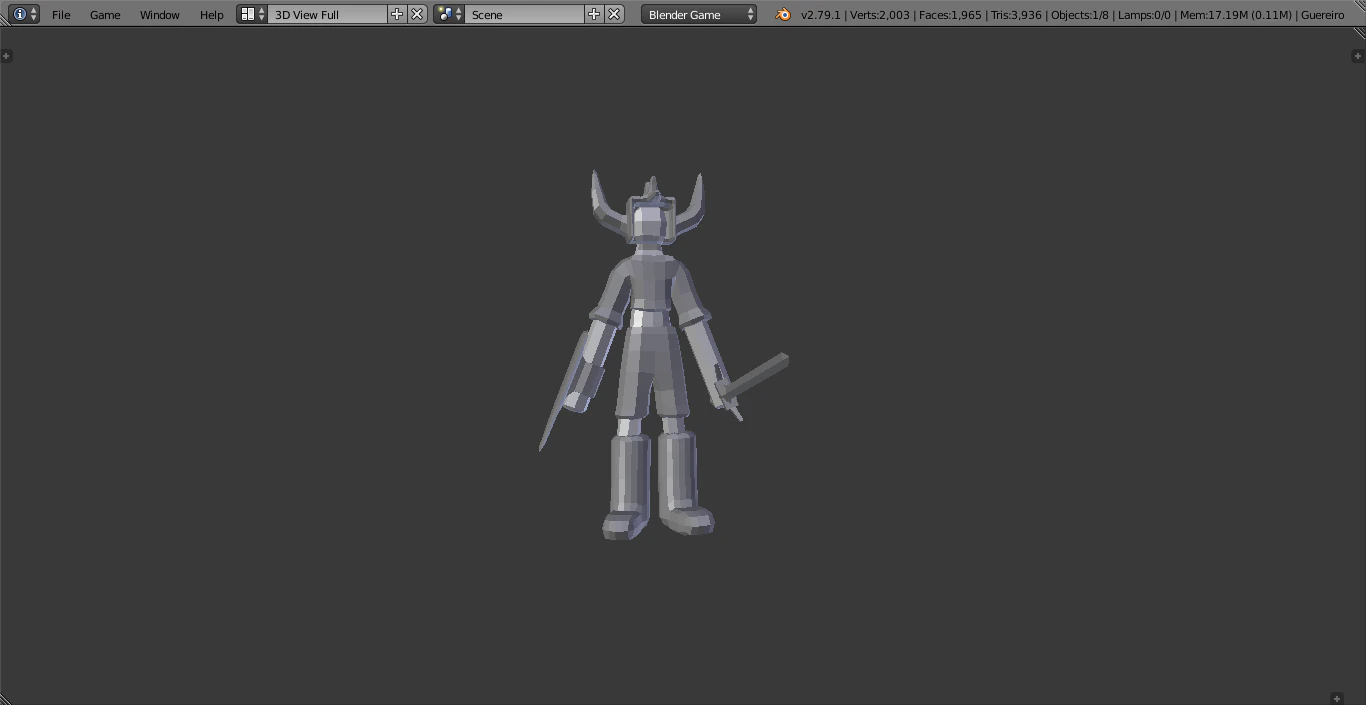 guerriero Modello 3D .c4d .max .obj .3ds .fbx .stl .blend 