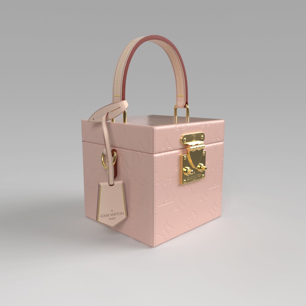 Louis vuitton travel case brown 3D Model in Jewellery 3DExport