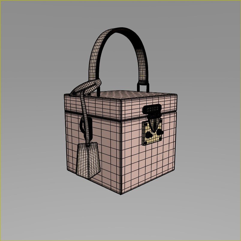 Louis vuitton travel case brown 3D Model in Jewellery 3DExport