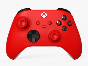 Xbox s&eacute;rie x controlador pulso vermelho Modelo 3D