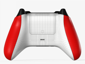 Xbox series x controller pulse red Modelo 3D