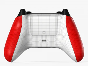 Xbox s&eacute;rie x controlador pulso vermelho Modelo 3D