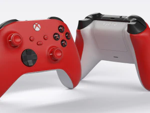 Xbox系列x控制器脉冲红 3D 模型