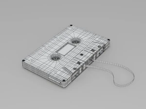 盒式磁带 3D 模型
