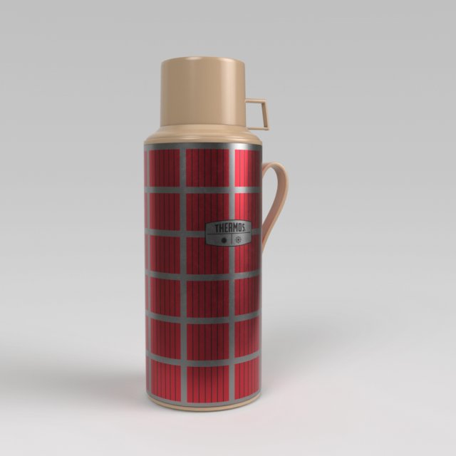 thermos Model 3D .c4d .max .obj .3ds .fbx .stl .blend 