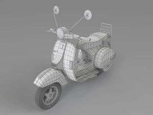Vespa px125 Modelo 3D