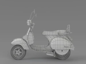 Vespa px125 Modelo 3D