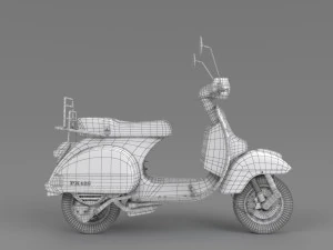 Vespa px125 Modelo 3D