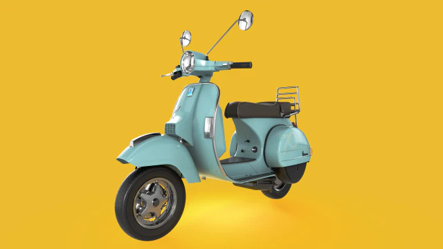 Vespa px125 Modelo 3D .c4d .max .obj .3ds .fbx .stl .blend 